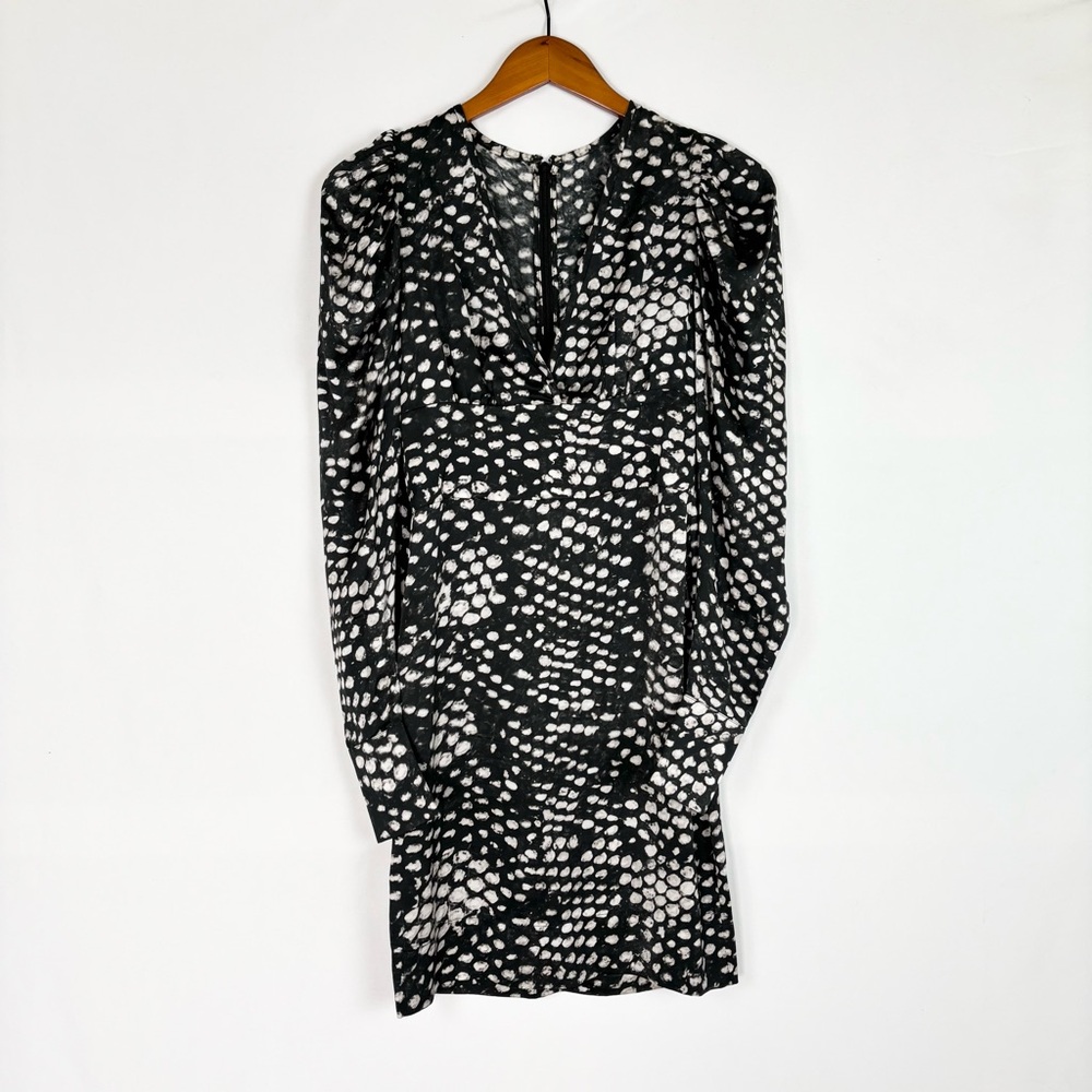 Stella McCartney Silk‎ Polka Dot Mini Sheath Dress Black White Size EUR 36/US 4